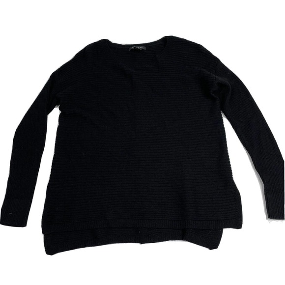 Womens Size Large Tahari Merino Wool Ribbed Pullover Sweater W/ Back Buttons‎ - Picture 1 of 12